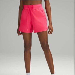 Lululemon License To Train High Rise Shorts Pink 4